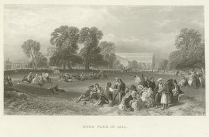 Hyde Park in 1851 by English School