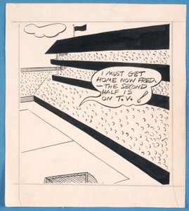I must get home now Fred - the second half is on T.V.!, drawing published in the London Evening Standard, April 1956