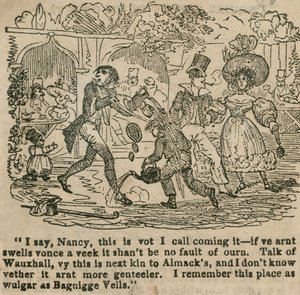 I say, Nancy, this is what I call coming it; Vauxhall Gardens, London by English School