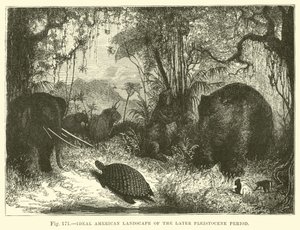 Ideal American Landscape of the Later Pleistocene Period by English School