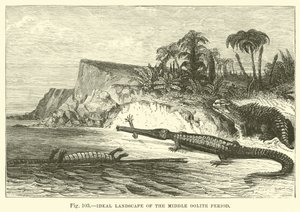 Ideal Landscape of the Middle Oolite Period by English School