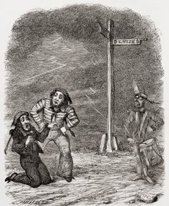 Illustration after George Cruikshank for the poem 
