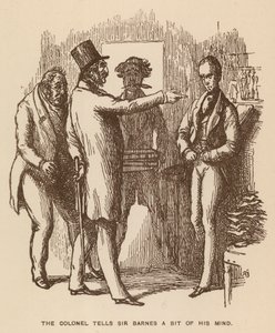 Illustration for The Newcomes by Thackeray by English School