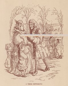 Illustration for The Virginians by Thackeray by English School