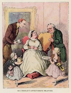 Illustration for Vanity Fair by Thackeray by English School