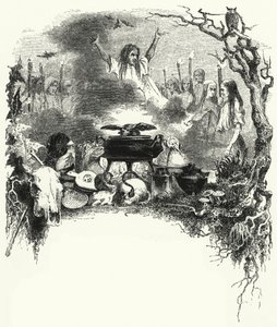 Illustration for the ballet, La Sylphide