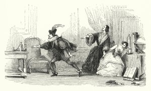 Illustration for the Ballet, Le Diable Boiteux, or The Devil on Two Sticks (engraving) by English School