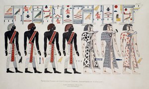 Illustration from the Tombs of the Kings at Thebes, Discovered by G. Belzoni, print published 1820 by English School