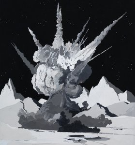 Illustration to Arthur C Clarke story by English School