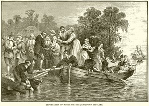 Importation of Wives for the Jamestown Settlers by English School