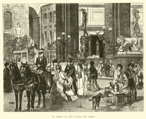 In front of the Loggia de Lanzi by English School