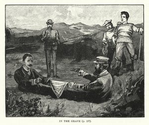 In the grave