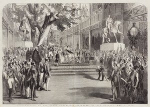 Inauguration of the Great Exhibition Building, by Her Majesty by English School