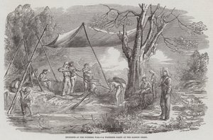 Incidents of the Burmese War, a Watering Party at the Bassein Creek by English School