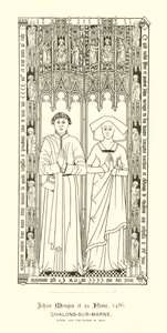 Incised Slab (engraving) by English School
