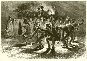 Indian Scalp Dance by English School