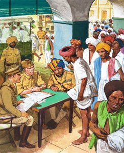 Indians Signing Up to Fight in World War II