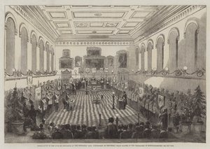 Installation of the Duke of Newcastle at the Mechanics