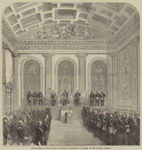 Installation of the Prince of Wales at Edinburgh as Patron of the Scottish Masons by English School