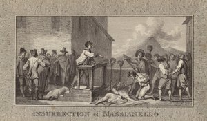 Insurrection of Massianello by English School