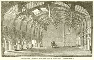Interior of Crosby Hall, before it was put in its Present State (Fifteenth Century)