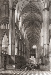 Interior of Westminster Abbey, City of Westminster, London, England by English School