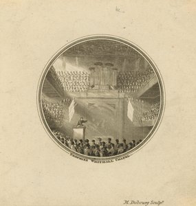 Interior of Whitehall Chapel by English School