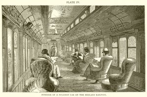 Interior of a Pullman Car on the Midland Railway