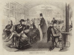 Interior of an American Railway Car