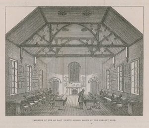 Interior of One of Lady Owens School Rooms by English School