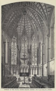 Interior of the Chapel, Exeter College, Oxford by English School