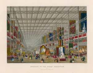 Interior of the Great Exhibition, from the transept looking west