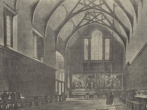 Interior of the Hall, 1816 by English School