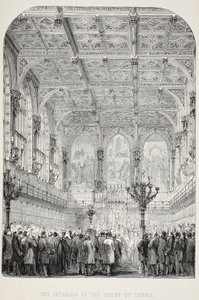 Interior of the House of Lords by English School