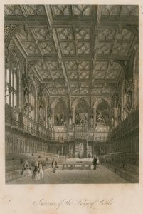 Interior of the House of Lords, Westminster, London by English School
