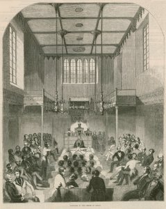 Interior of the House of Lords, Westminster, London by English School