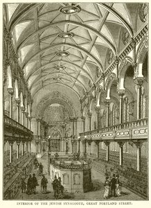 Interior of the Jewish Synagogue, Great Portland Street