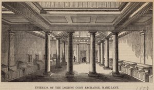 Interior of the London Corn Exchange, Mark Lane