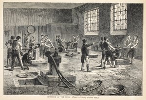 Interior of the Mint, from a drawing of about 1820 by English School