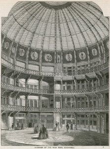Interior of the New Coal Exchange, Thames Street by English School