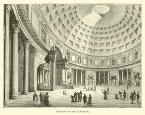 Interior of the Pantheon by English School