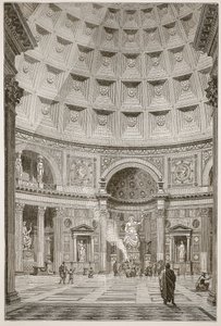 Interior of the Pantheon at Rome (restored)
