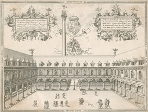 Interior of the Royal Exchange, London by English School