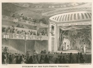 Interior of the Sans Pareil Theatre (Adelphi Theatre), London by English School