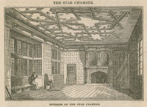 Interior of the Star Chamber, Westminster by English School