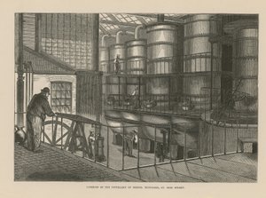Interior of the Distillery of Messrs Nicholson by English School