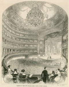 Interior of the new Italian Opera House, Covent Garden, London by English School