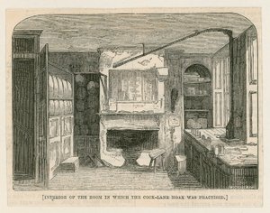 Interior of the Room in Which the Cock-Lane Hoax Was Practised