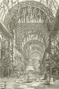 Interior view of the Crystal Palace, Sydenham by English School