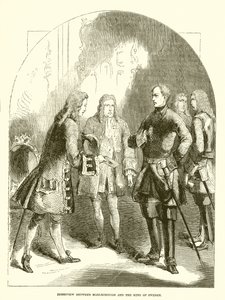 Interview between Marlborough and the King of Sweden by English School